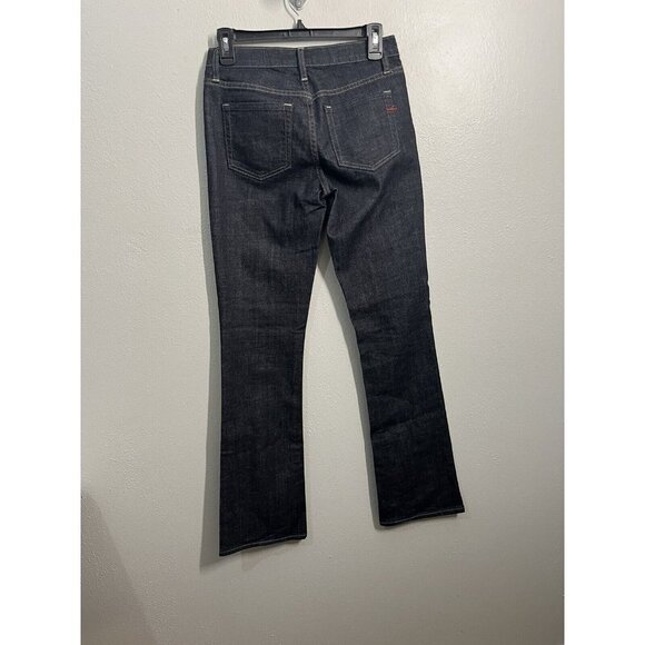 Gap Mid Rise Boot Cut Jeans Womens Sz 24R 0R Blue Dark Wash Low Rise 5 Pocket - Picture 5 of 16